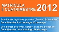 Matricula UNED 2012-2